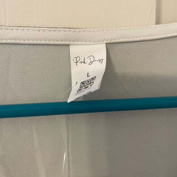 PINK DAISY baby doll green mushroom top Sz L - Picture 2 of 6